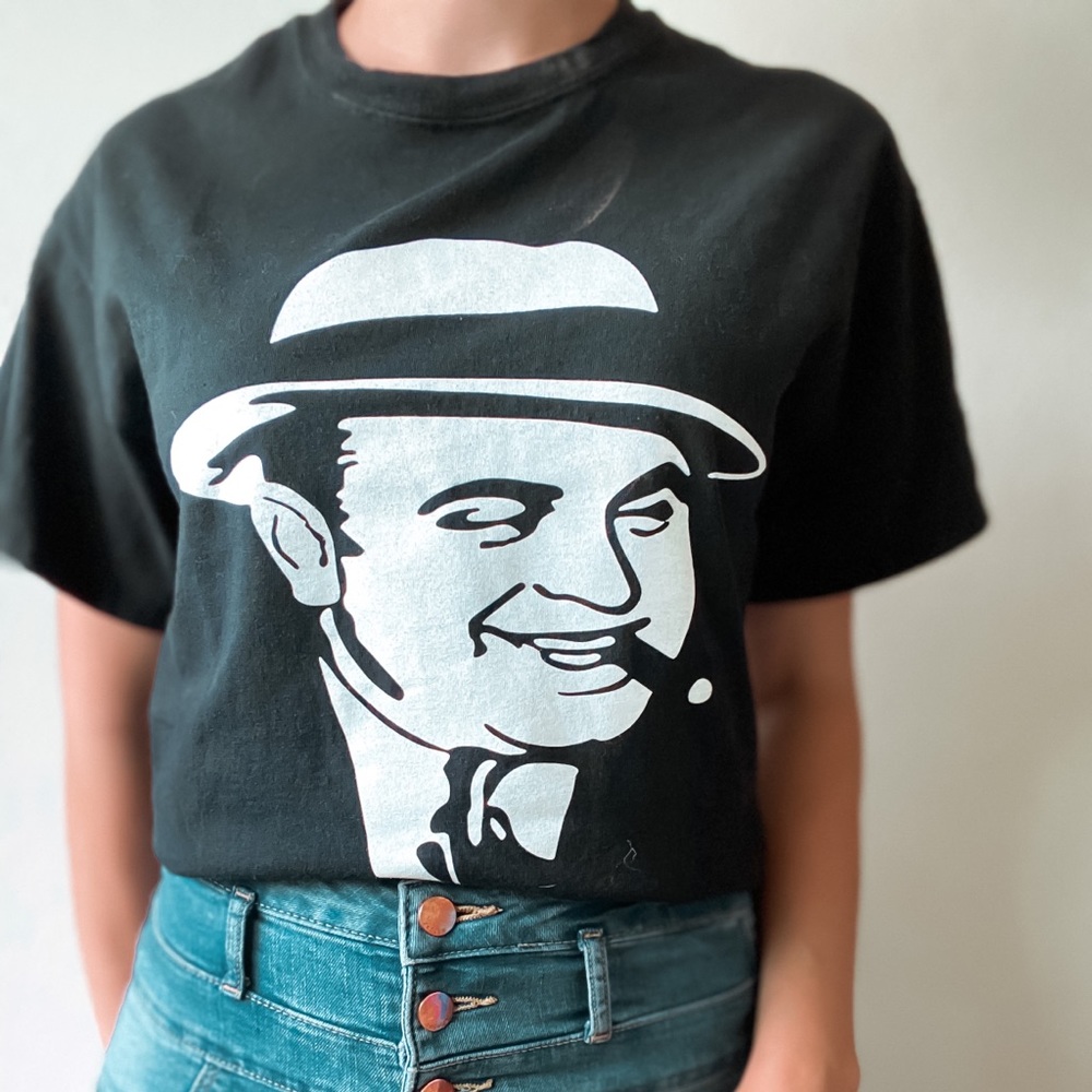 Al Capone vintage black graphic tee